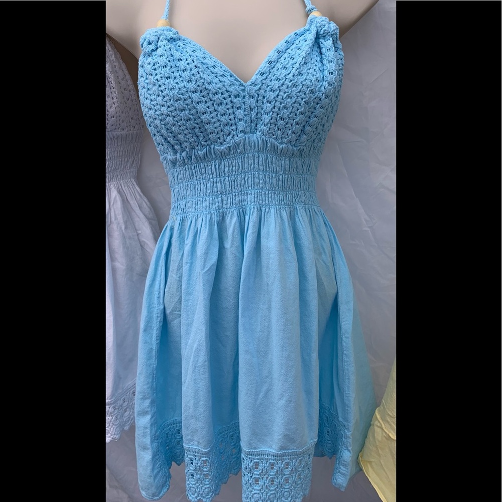 Peruvian Cotton halter sundress